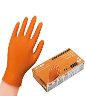 SETINO jednorázové nitrilové oranžový 8.5 gramů 50 ks L