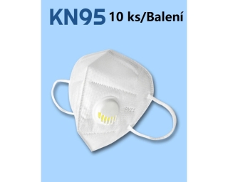 Respirátor FFP2 / KN95 s výdechovým ventilem 10 ks